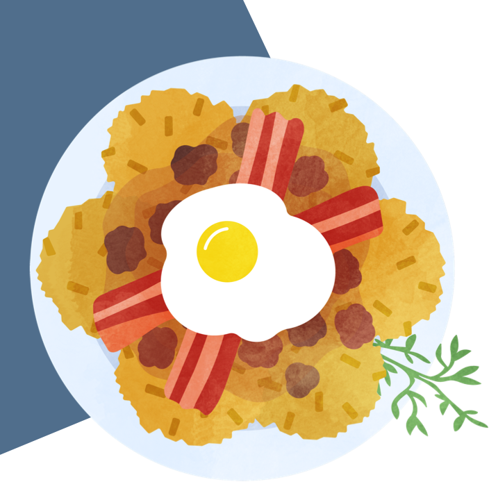 Illustration of Christmas Breakfast Casserole