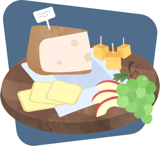 Illustration of Cheeses of the World