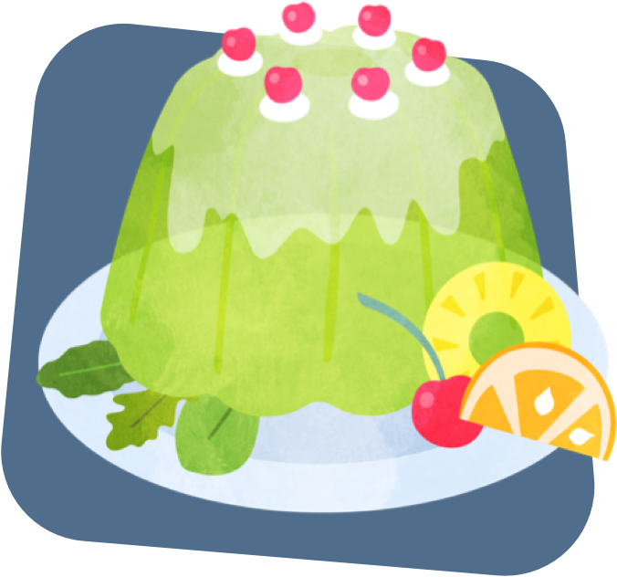 Illustration of Molded Sour Cream Salad