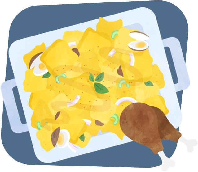 Illustration of Cornbread Dressing