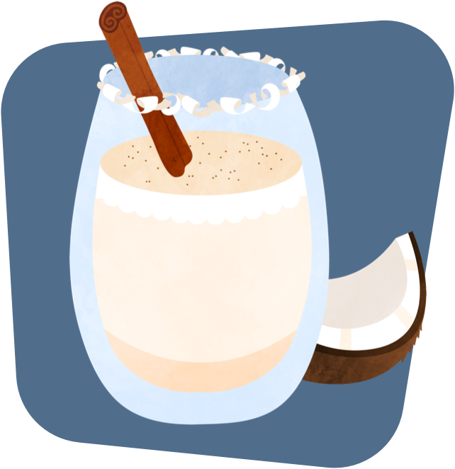 Illustration of Dairy Free Coquito