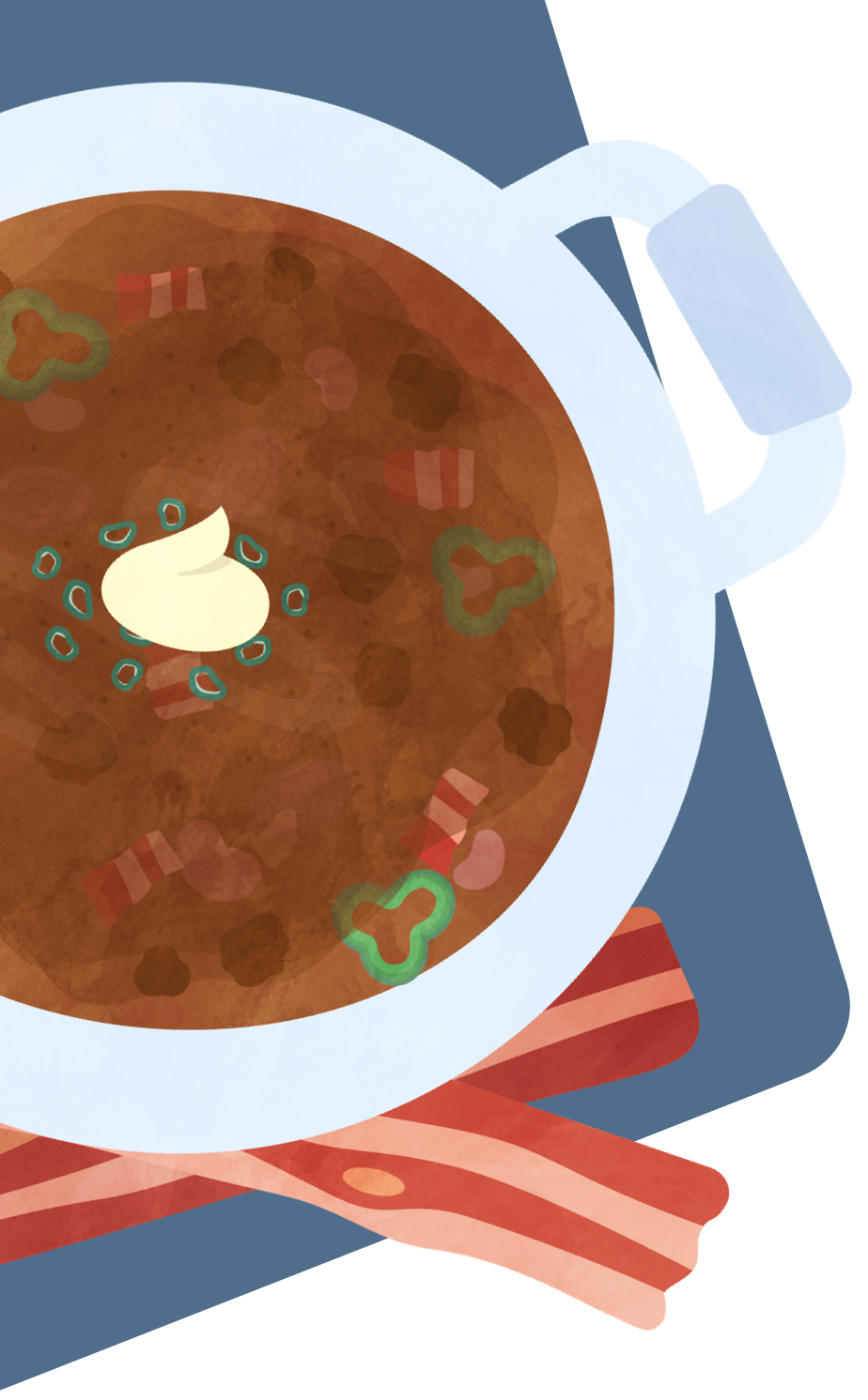 Illustration of Famous Holiday Chili