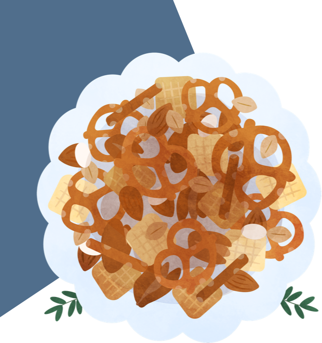 Illustration of Holiday Trash Mix