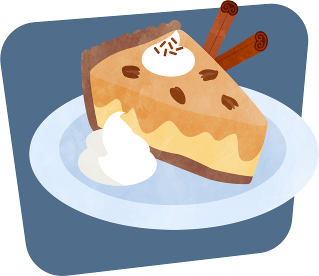 Illustration of Pecan Pie Cheesecake