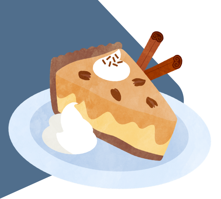 Illustration of Pecan Pie Cheesecake