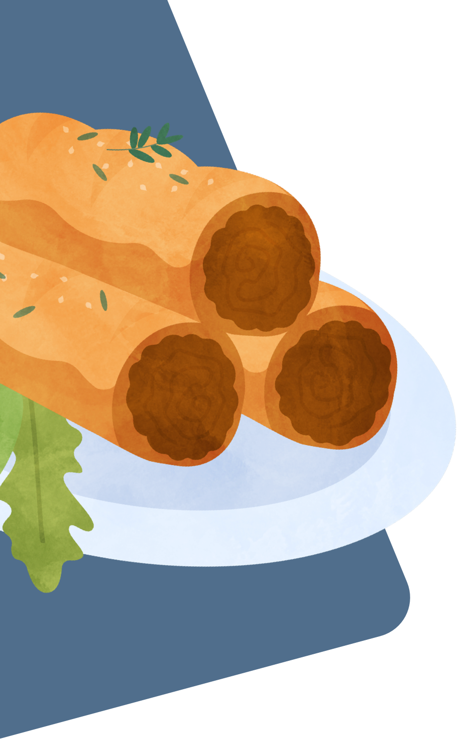 Illustration of Sausage Rolls