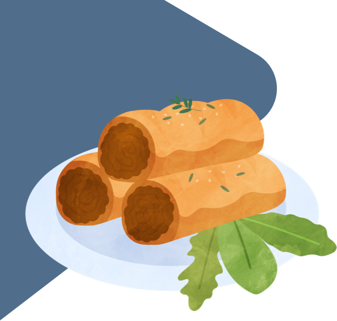 Illustration of Sausage Rolls