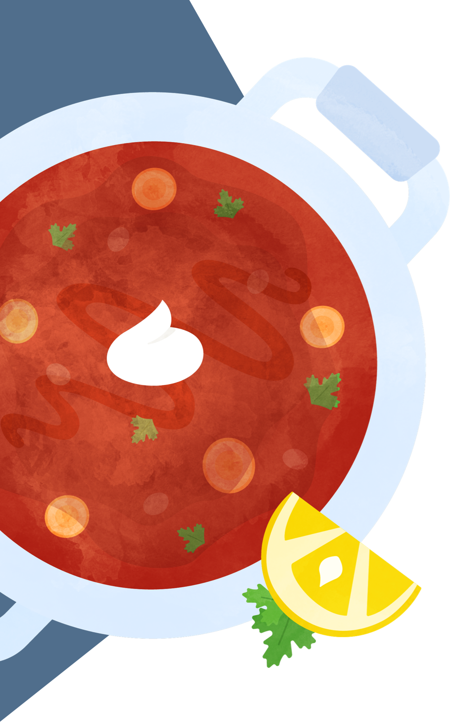 Illustration of Savory Red Lentil Soup