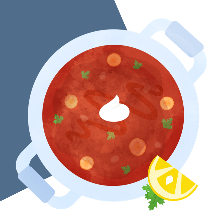 Illustration of Savory Red Lentil Soup